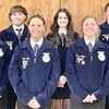 On November 3, FFA Chapters from around the area had the opportunity to compete in the FFA Rituals Contest. Opening and Closing Meeting Ceremonies were judged. Officers from the Gallatin FFA Chapter placed 1st in the competition. The competition was for the 6 constitutional officers. 
	Back row: Abigail Burns, Lane Dowell, Hadley Jumps, Christian McLey; Front Row: Kaydence Clevenger, Presley Wells, Anasen Wayne, and Emma Christopher.